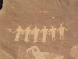 Ceremonial Dance, Indian Petroglyph, Moab, UT