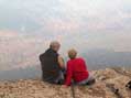Couple atop Mount Chocorua, White Mountains, NH